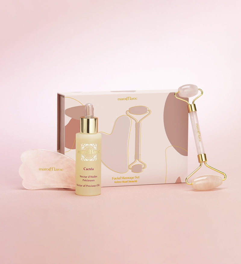 Face Massage Set Roller et Gua Sha